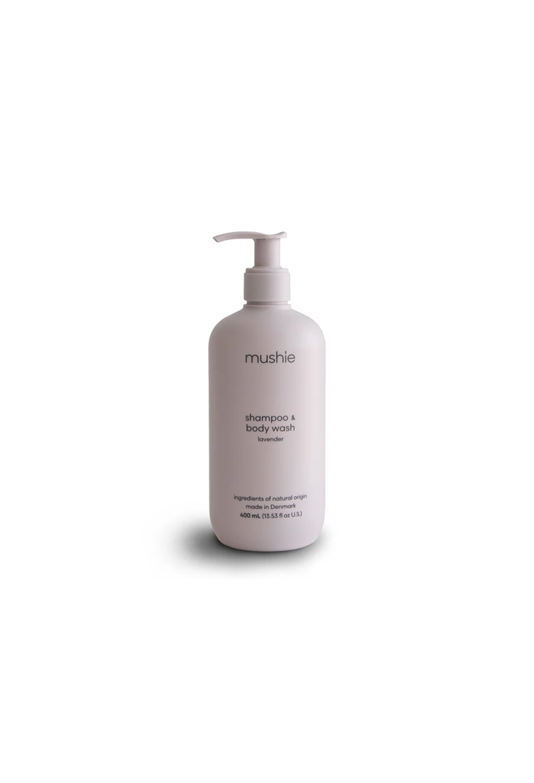 Shampoing et gel douche pour bébé Mushie, lavande
