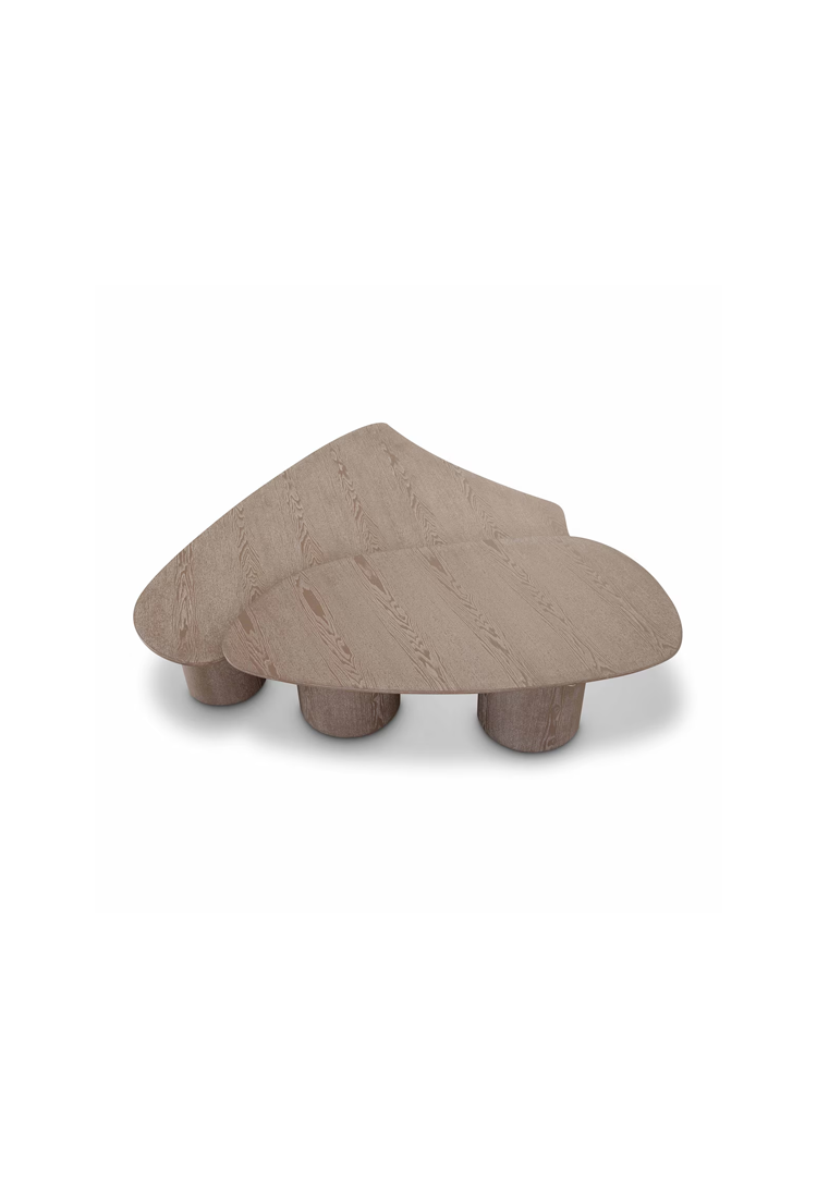 Ensemble de table basse en frêne lavé Zephyros