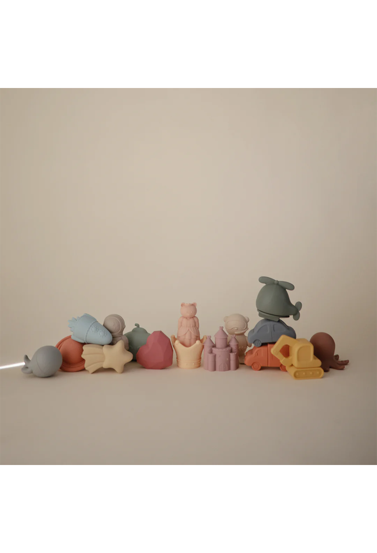 Ensemble de jouets de bain anti-moisissures Mushie Sealife