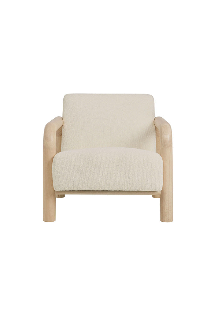 Fauteuil d'appoint Serene Boucle en chêne crème