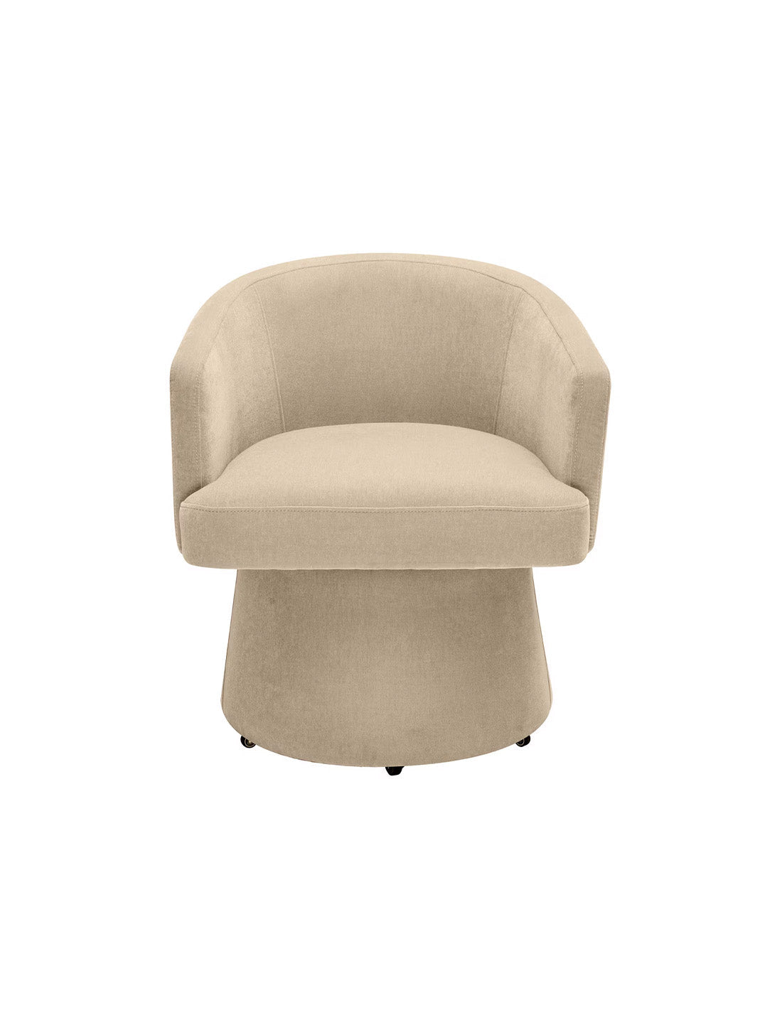 Chaise de bureau roulante Christine Taupe