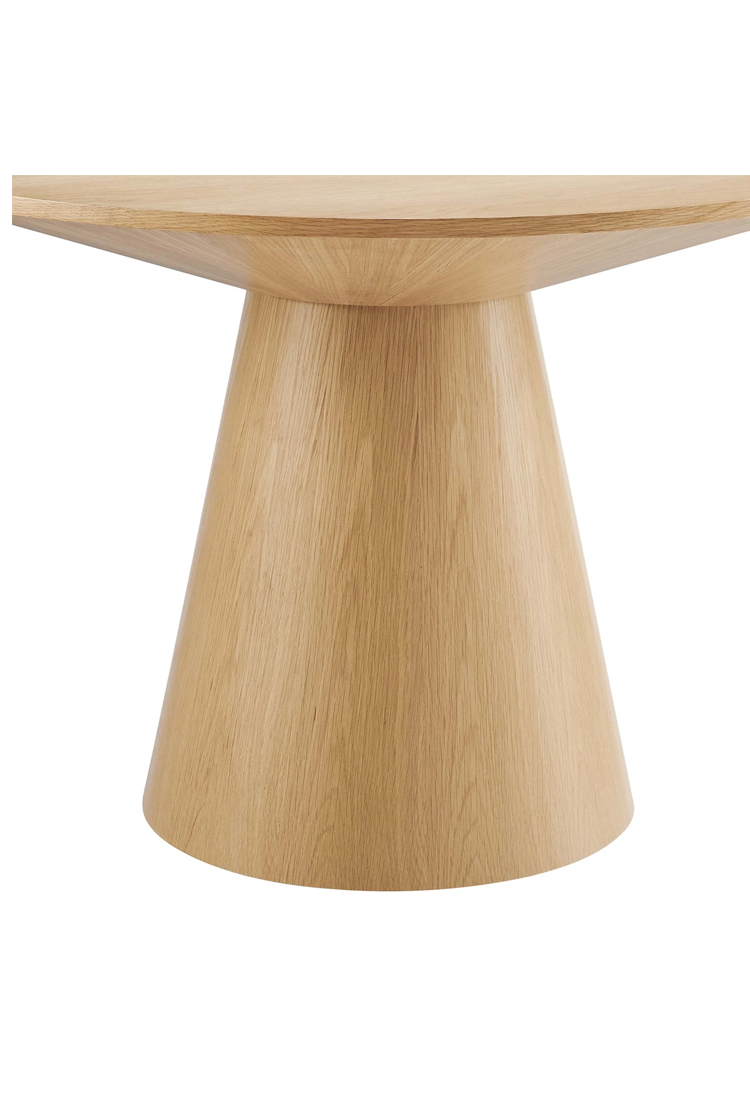 Table à manger ronde Quillon 47, chêne