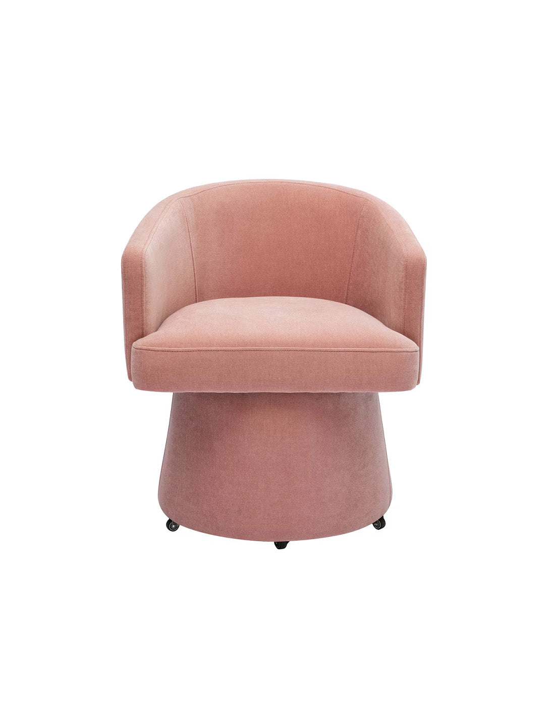 Chaise de bureau à roulettes Christine rose