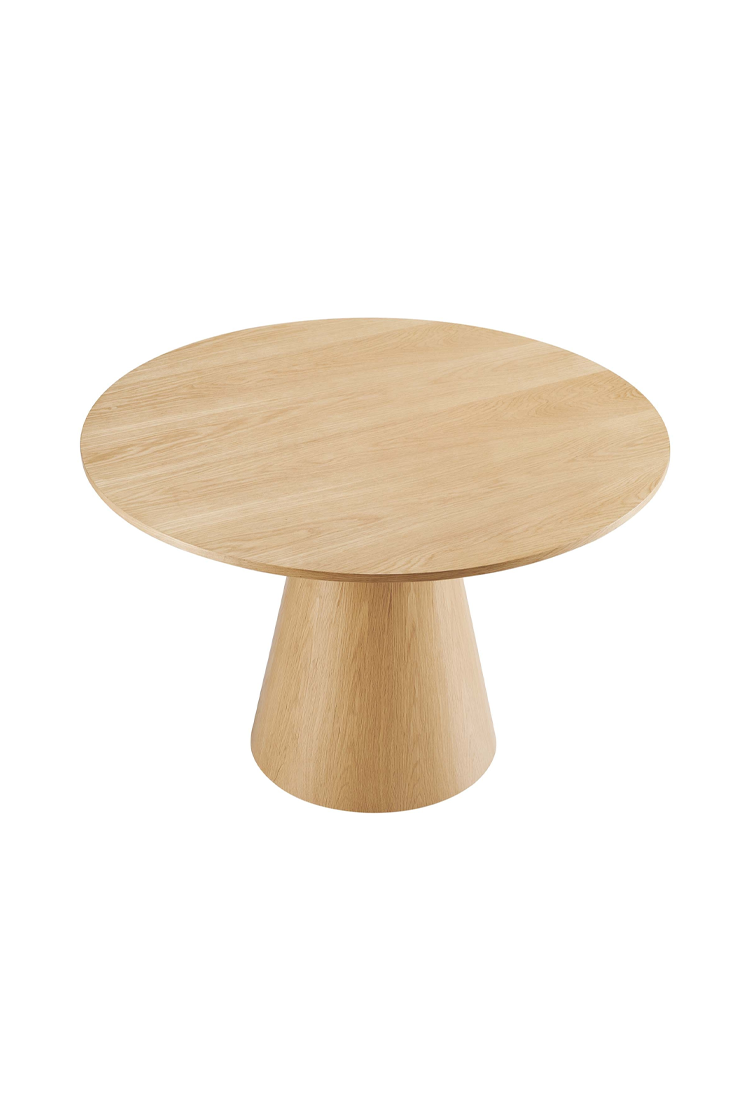 Table à manger ronde Quillon 47, chêne