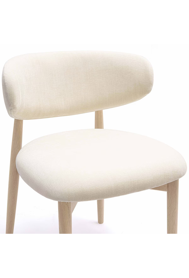 Chaise de salle à manger en velours Temisca
