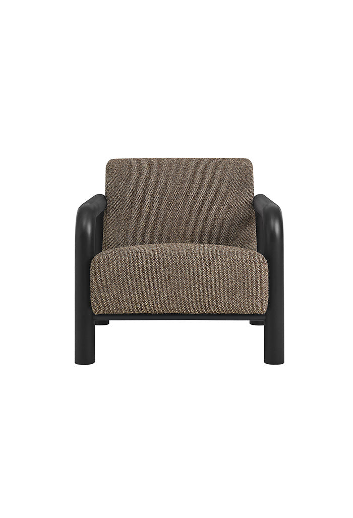 Fauteuil d'appoint Serene Boucle en noir terre