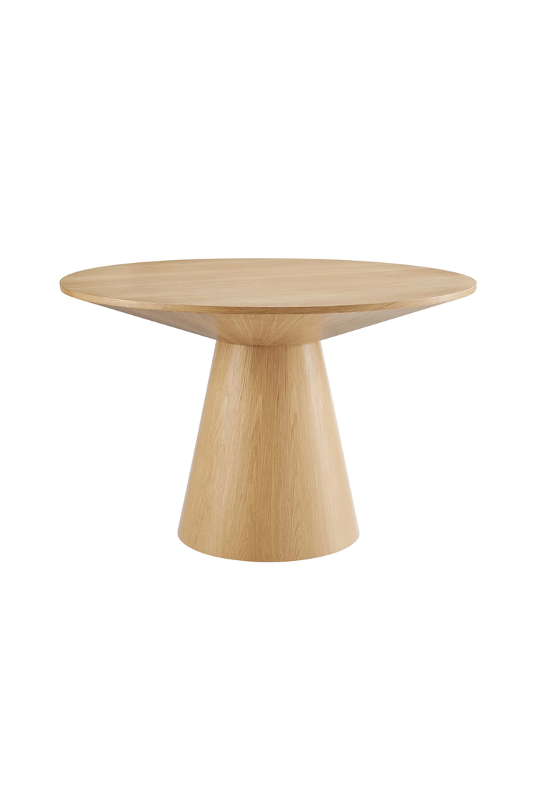 Table à manger ronde Quillon 47, chêne