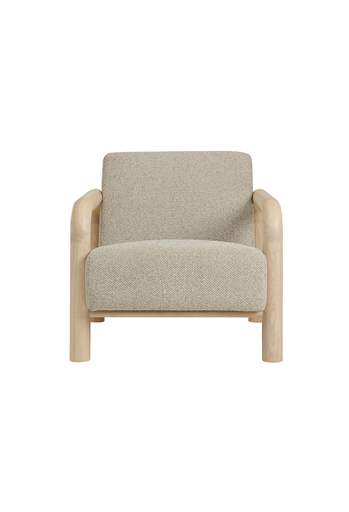 Fauteuil d'appoint Serene Boucle en chêne marbré