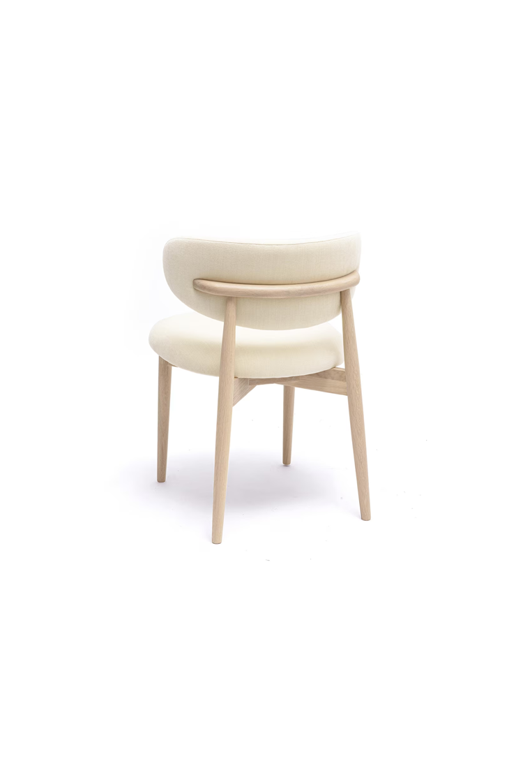 Chaise de salle à manger en velours Temisca