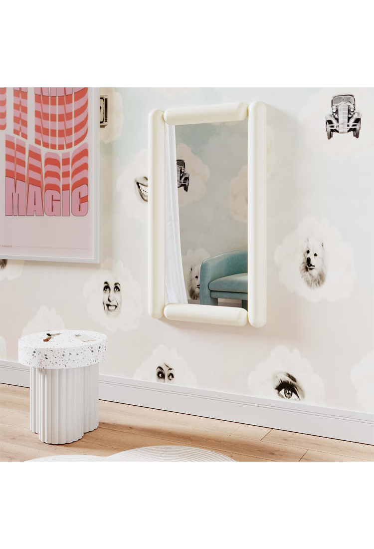 Miroir mural Voss, crème