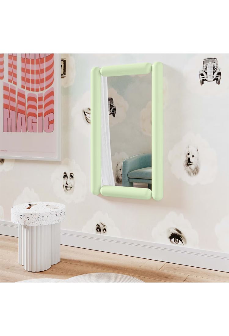 Miroir mural Voss, vert menthe