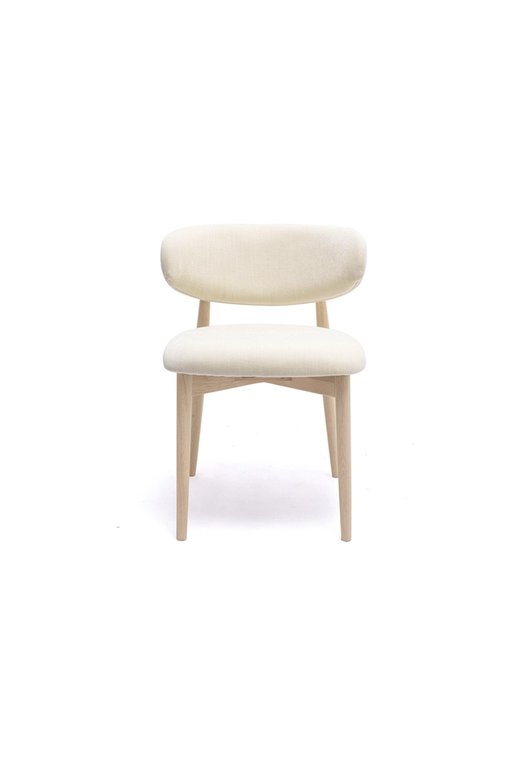 Chaise de salle à manger en velours Temisca
