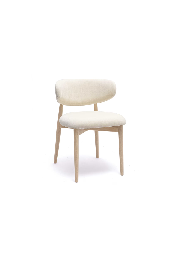 Chaise de salle à manger en velours Temisca