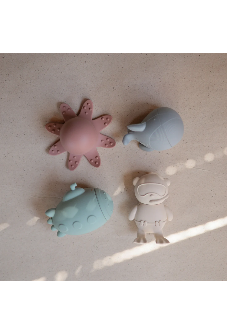 Ensemble de jouets de bain anti-moisissures Mushie Sealife