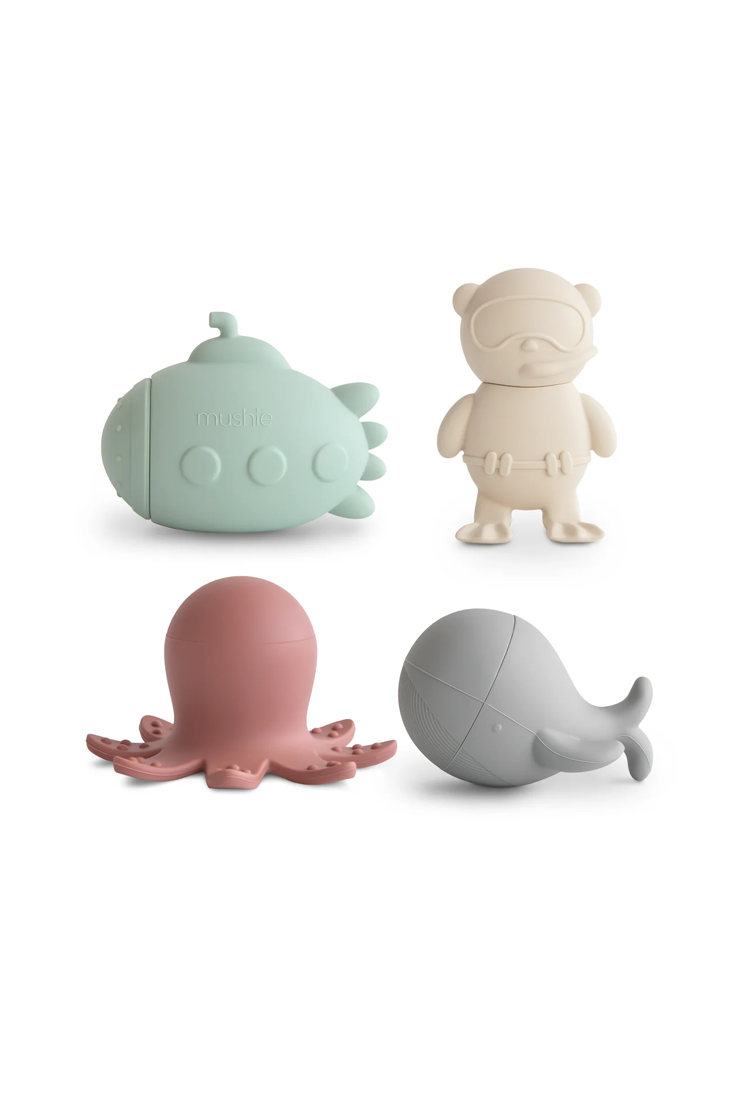 Ensemble de jouets de bain anti-moisissures Mushie Sealife