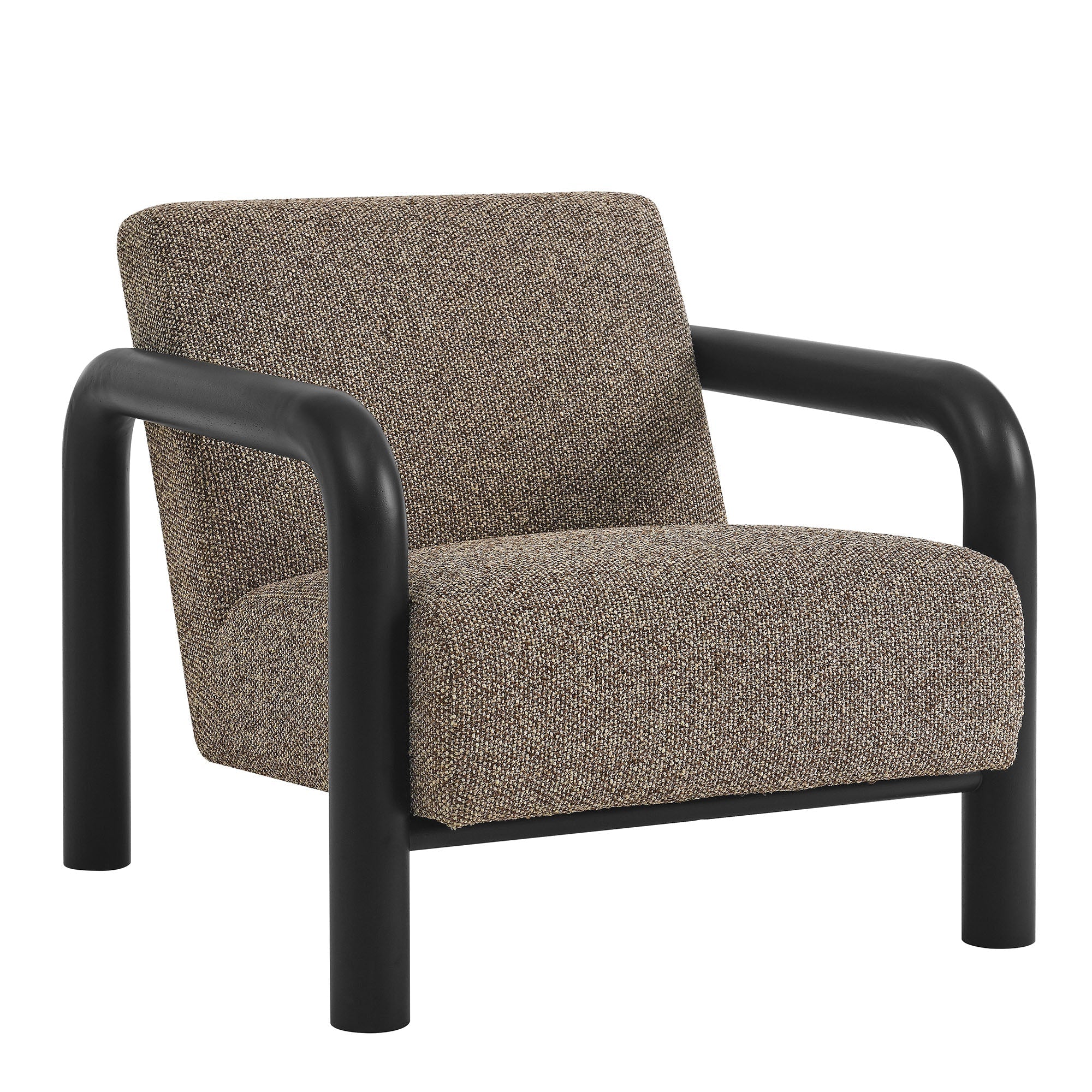 Fauteuil d'appoint Serene Boucle en noir terre