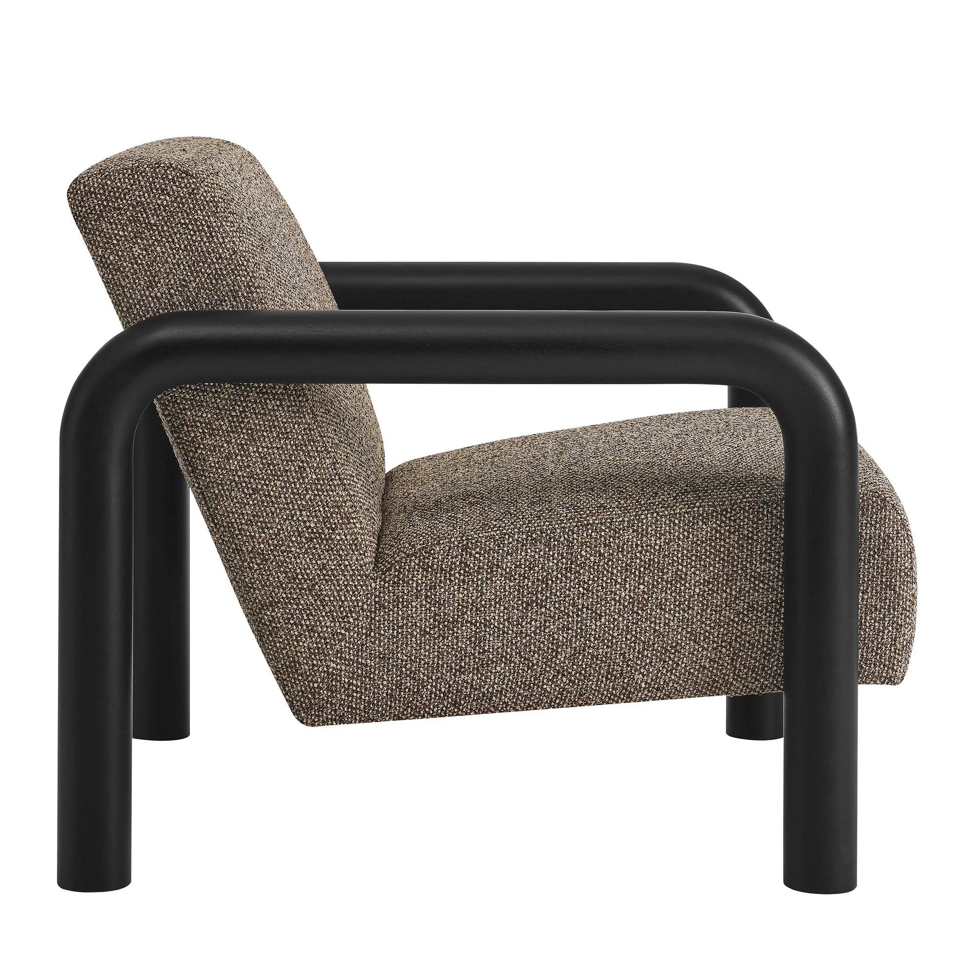 Fauteuil d'appoint Serene Boucle en noir terre