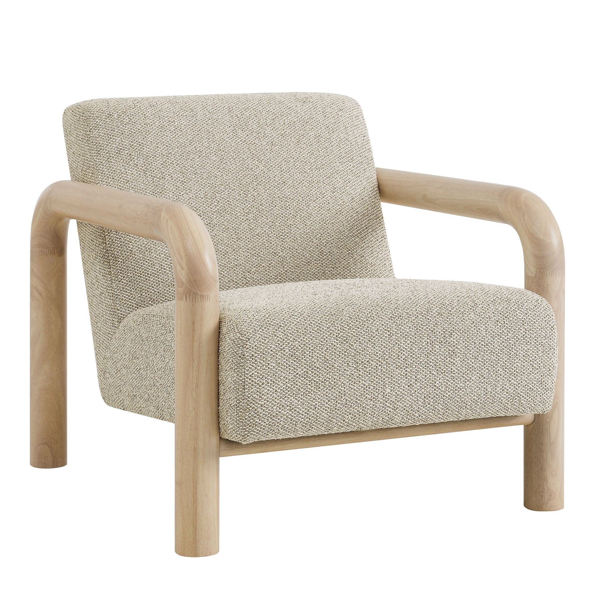 Fauteuil d'appoint Serene Boucle en chêne marbré