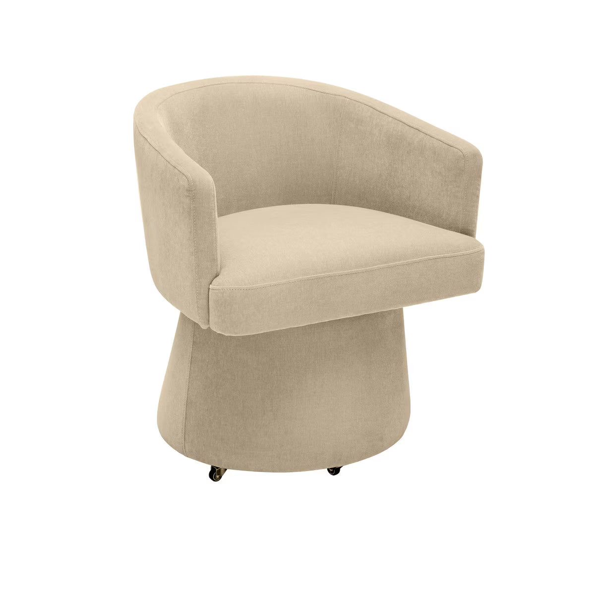 Chaise de bureau roulante Christine Taupe