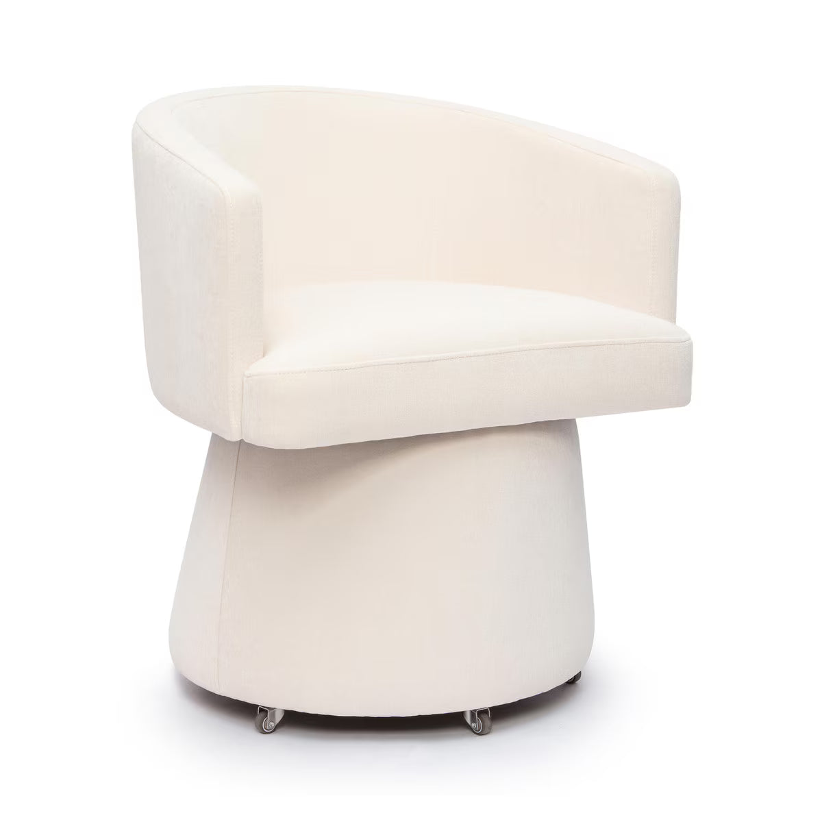 Chaise de bureau roulante Christine Crème