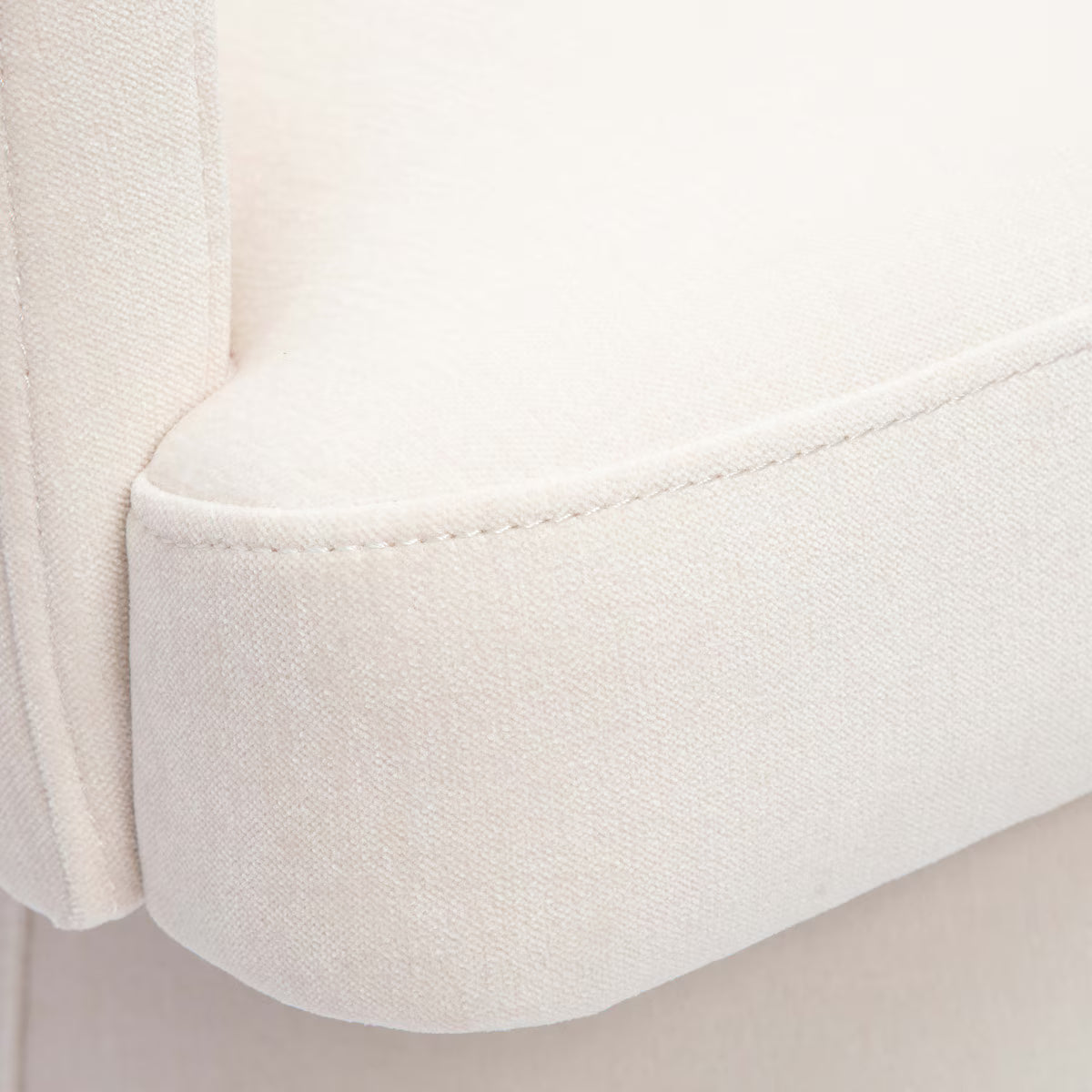 Chaise de bureau roulante Christine Crème