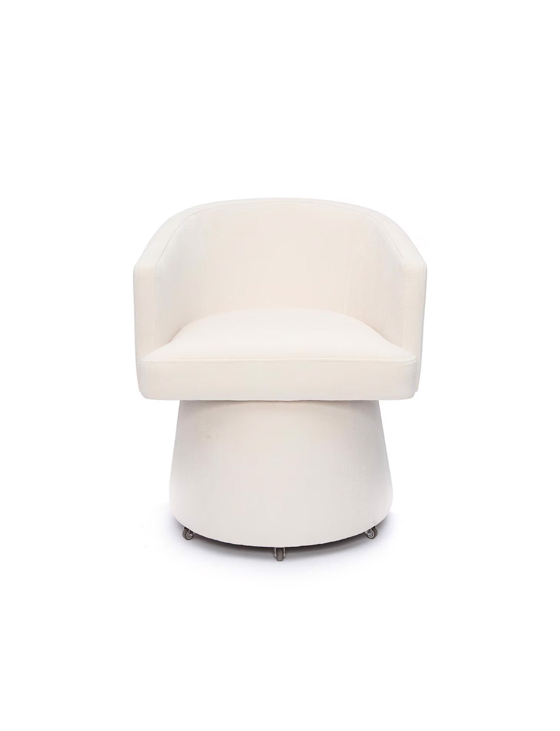 Chaise de bureau roulante Christine Crème